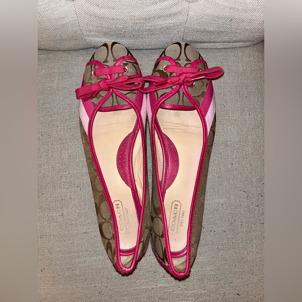 Pink and Tan Coach dress shoe!